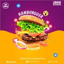 Amostra Hamburgueria Photoshop